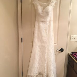 Altered Size 6 lace wedding dress.